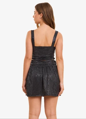 Minty - Conjunto Feminino Regata com Shorts Preto - MINTY