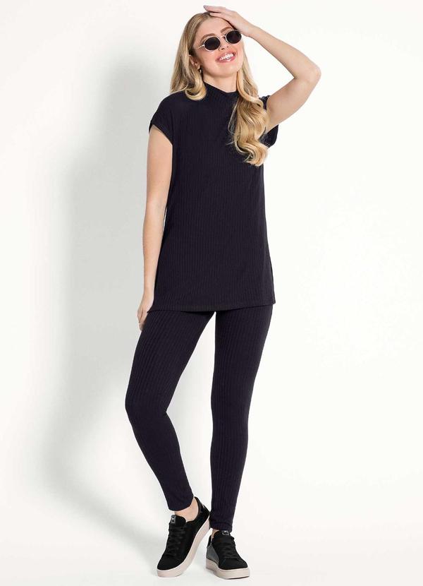 Habana - Conjunto Feminino Sofisticado Preto 1