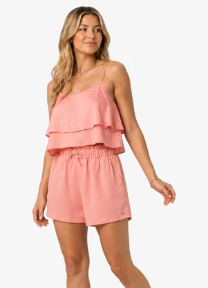 Minty - Conjunto Feminino Top com Shorts Rosa - MINTY