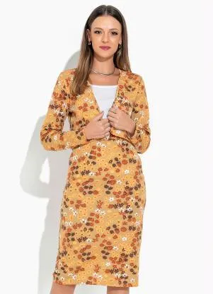 Rosalie - Conjunto Floral Amarelo - ROSALIE