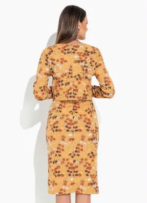 Rosalie - Conjunto Floral Amarelo - ROSALIE