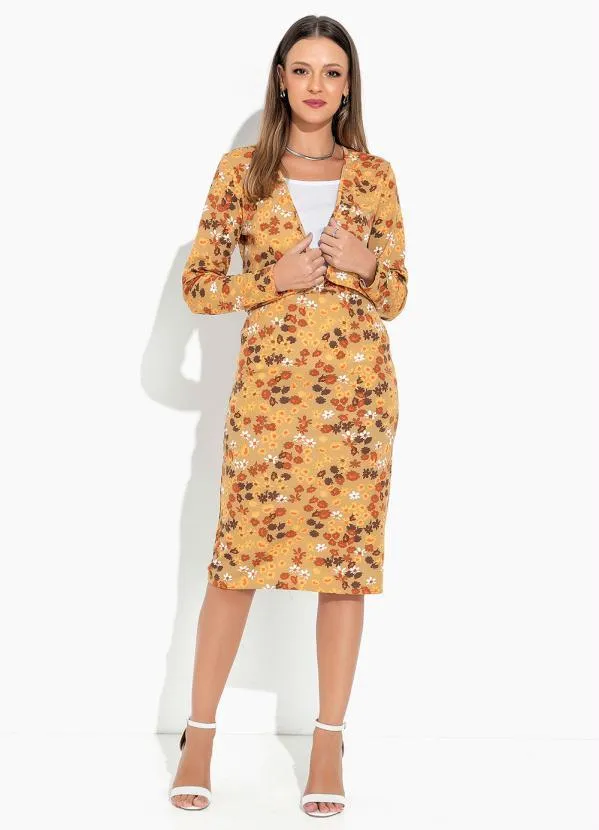 Rosalie - Conjunto Floral Amarelo 3