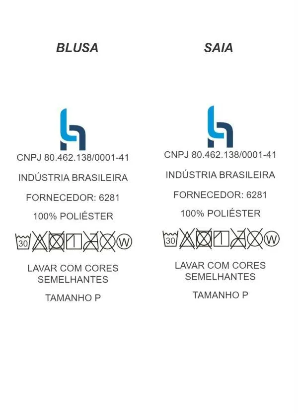 Moda Pop - Conjunto Floral de Saia com Fenda e Cropped 4