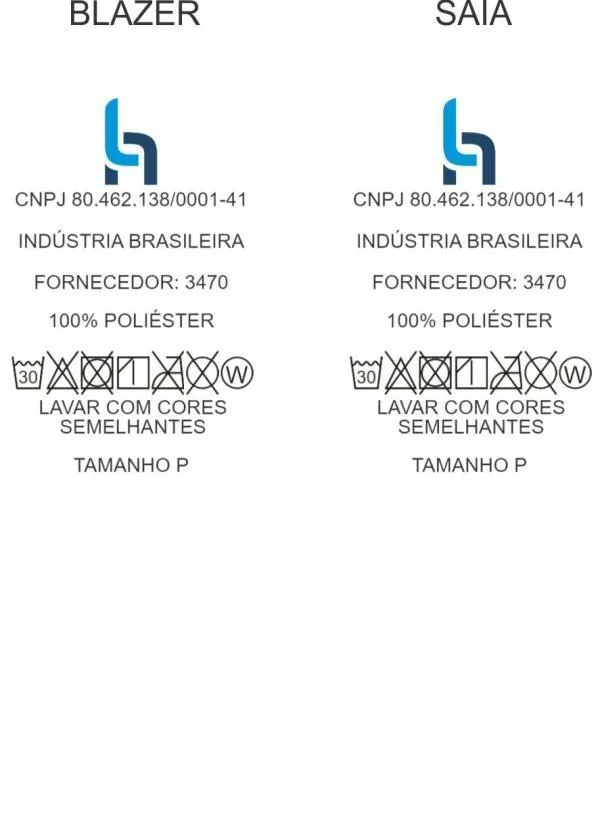 Moda Pop - Conjunto Geométrico Cinza com Blazer e Saia 5