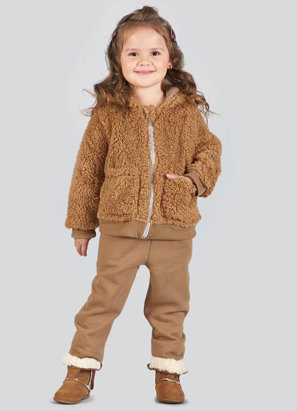 Soft Bonni - Conjunto Infantil Menina Jaqueta Bege