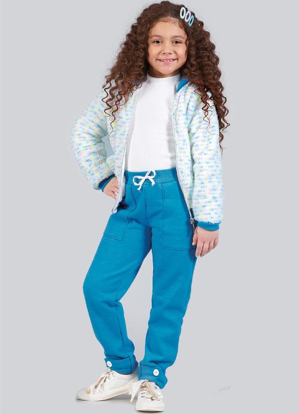 Soft Bonni - Conjunto Infantil Menina Luxury Shine Azul