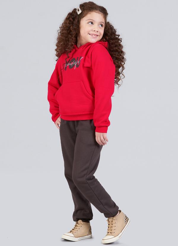 Soft Bonni - Conjunto Infantil Menina Moletom Vermelho 2