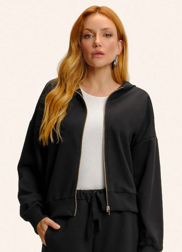 Endless - Conjunto Jaqueta com Capuz e Calça Preto 2