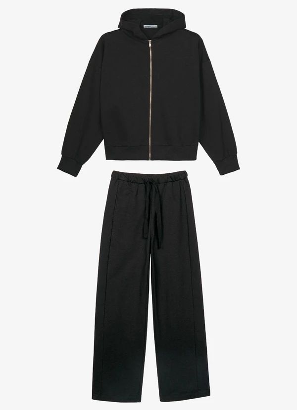 Endless - Conjunto Jaqueta com Capuz e Calça Preto 4