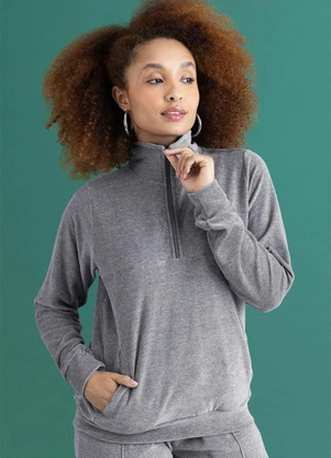 Soft Bonni - Conjunto Jaqueta e Calça Adulto Mescla Escuro - SOFT BONNI