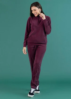 Soft Bonni - Conjunto Jaqueta e Calça Adulto Vinho - SOFT BONNI