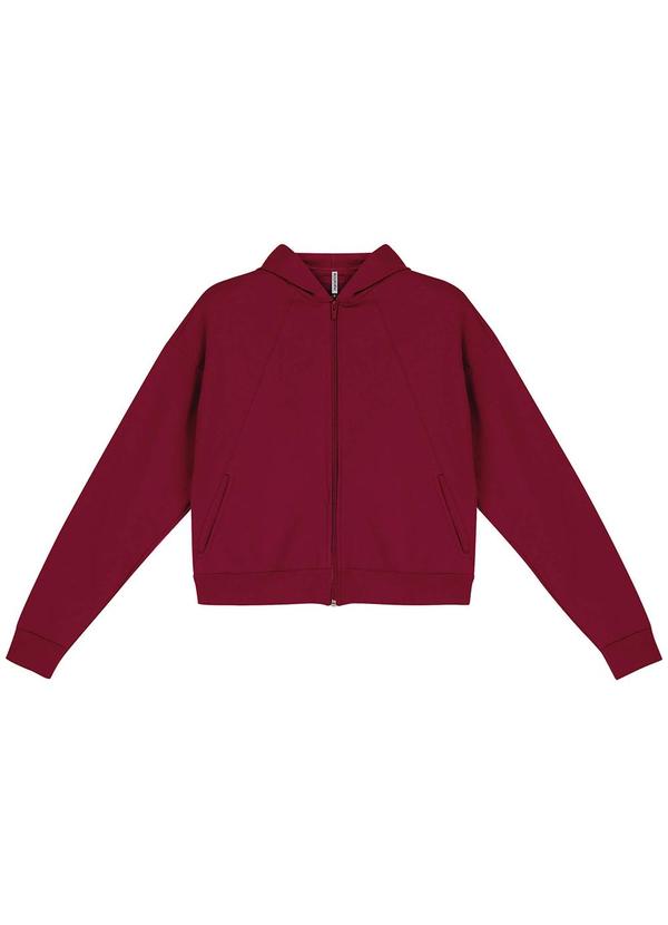 Marialícia - Conjunto Jaqueta e Calça Moletom Vermelho 2