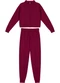 Marialícia - Conjunto Jaqueta e Calça Moletom Vermelho - variação: Vermelho