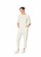 Malwee - Conjunto em Moletinho Preto - variação: Off White