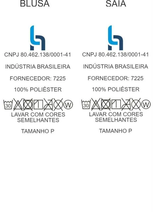 Moda Pop - Conjunto Listras Preta com Saia e Cropped 4