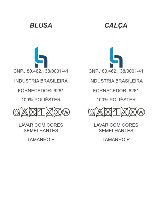 Moda Pop - Conjunto Marinho e Caramelo com Blusa e Calça 5