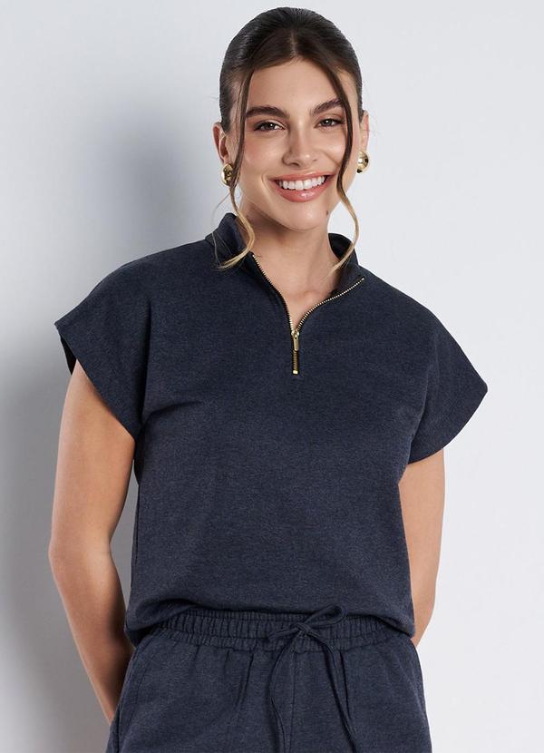 Meu Jeans - Conjunto Moletinho Amora Mescla Escuro 3