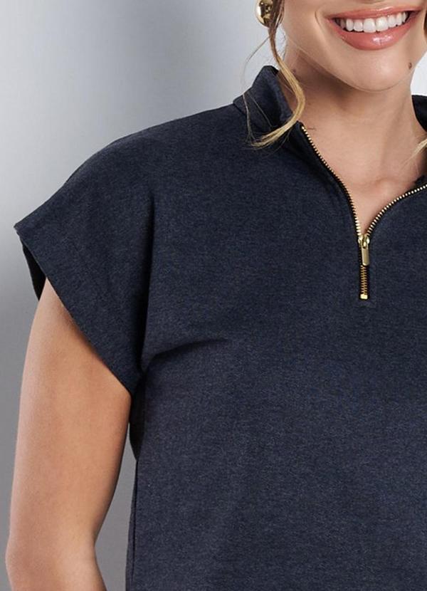 Meu Jeans - Conjunto Moletinho Amora Mescla Escuro 6