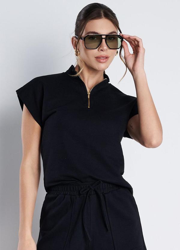 Meu Jeans - Conjunto Moletinho Amora Preto 3