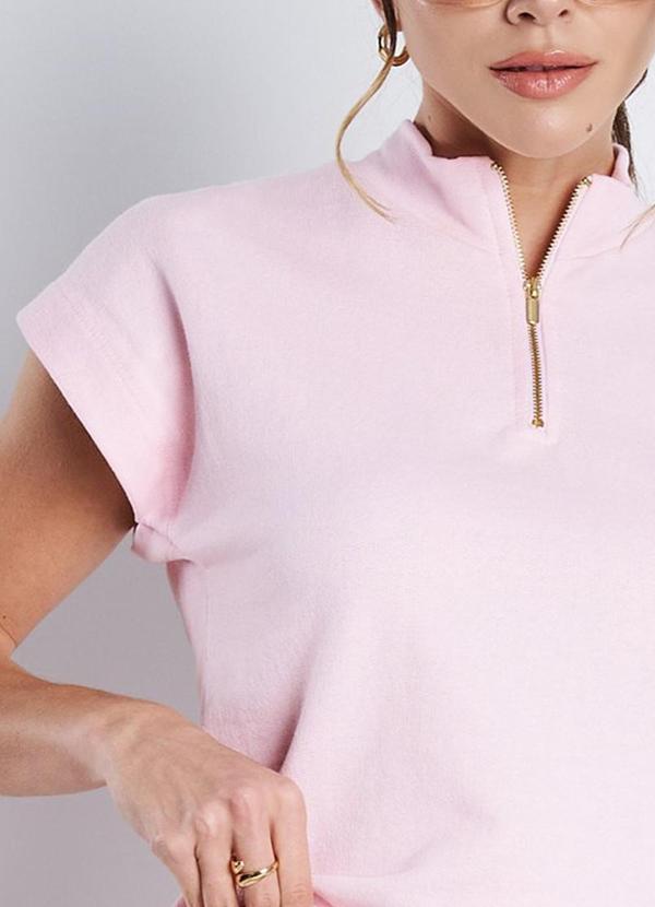 Meu Jeans - Conjunto Moletinho Amora Rosa Bebê 7