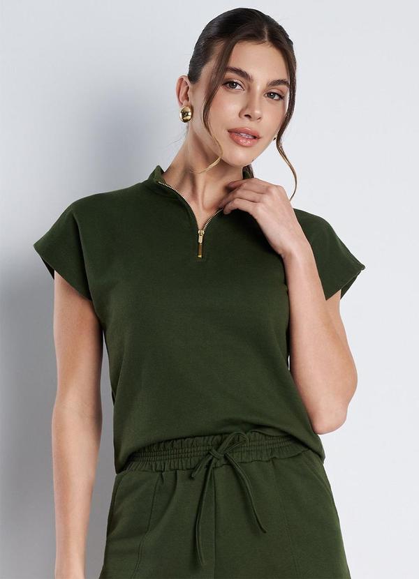 Meu Jeans - Conjunto Moletinho Amora Verde Militar 5