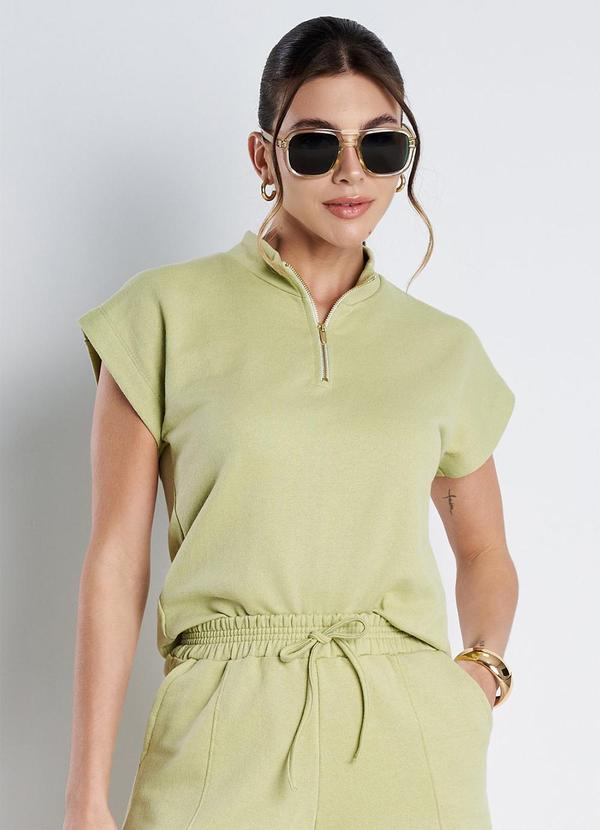 Meu Jeans - Conjunto Moletinho Amora Verde Oliva 5