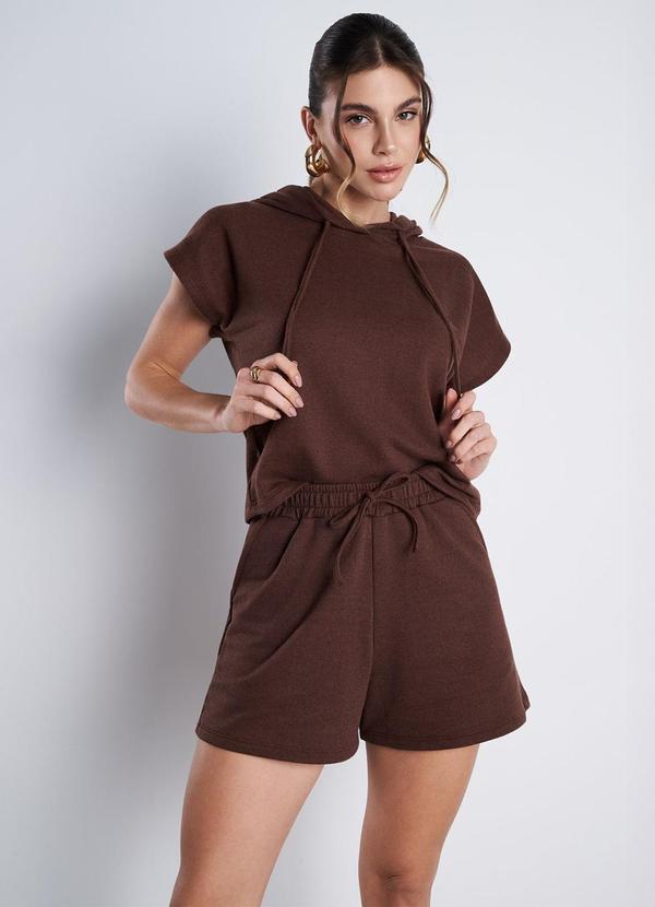 Meu Jeans - Conjunto Moletinho Essenza Marrom 1