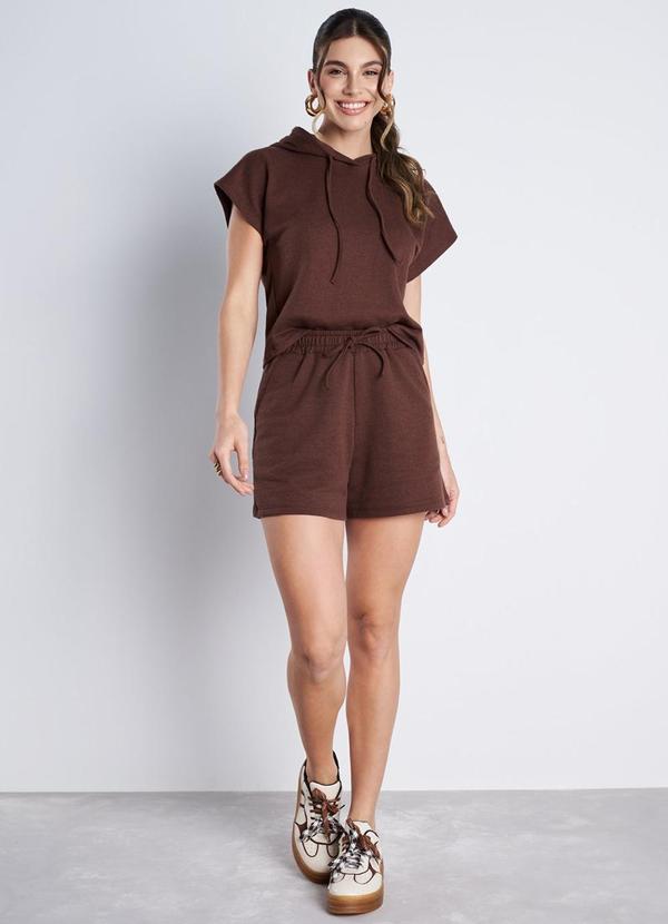 Meu Jeans - Conjunto Moletinho Essenza Marrom 3