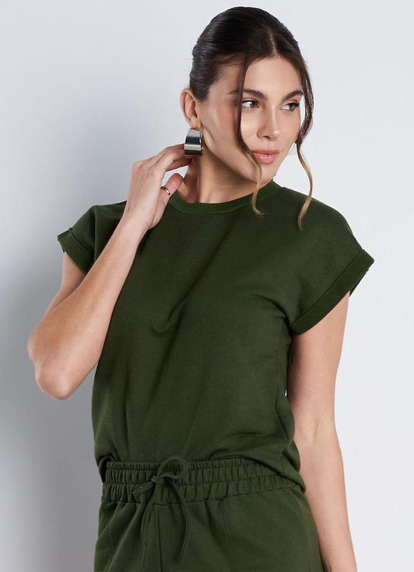 Meu Jeans - Conjunto Moletinho Sandy Verde Militar 3