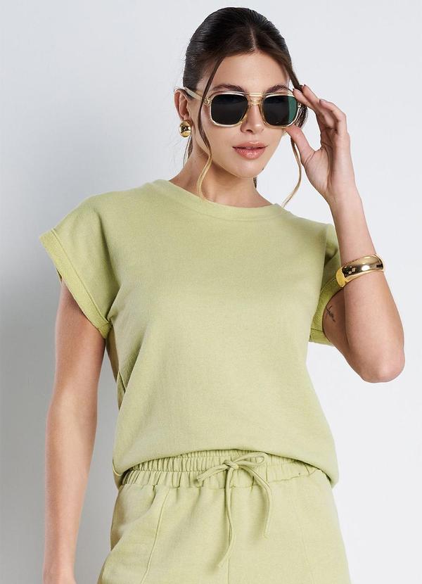 Meu Jeans - Conjunto Moletinho Sandy Verde Oliva 5