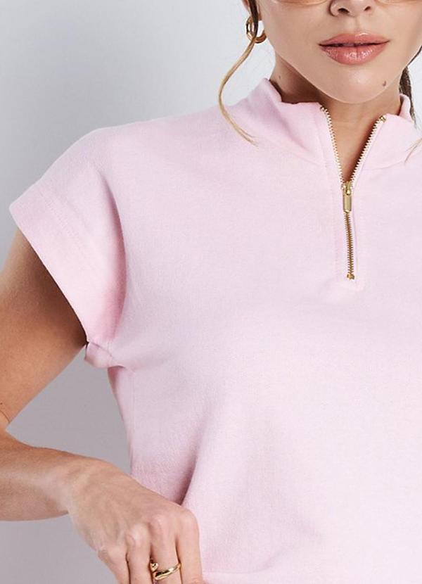 Meu Jeans - Conjunto Moletinho Serena Rosa Bebê 6