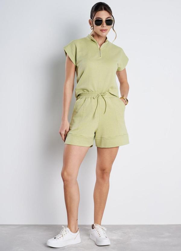 Meu Jeans - Conjunto Moletinho Serena Verde Oliva 1