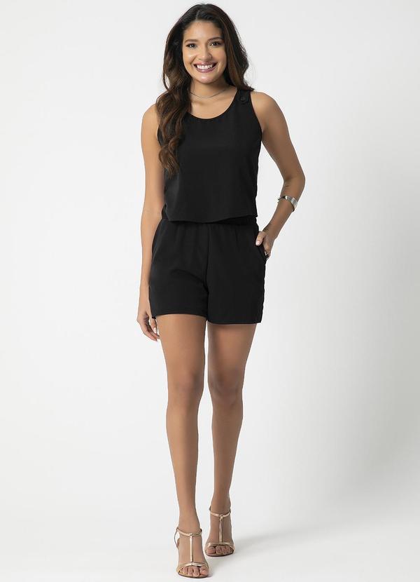 Habana - Conjunto Monocromático Estiloso Preto