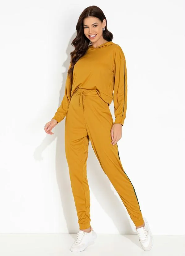 Calça Clochard CalÃ§a Cor Mostarda Feminina Sarja Mostarda CalÃ§a