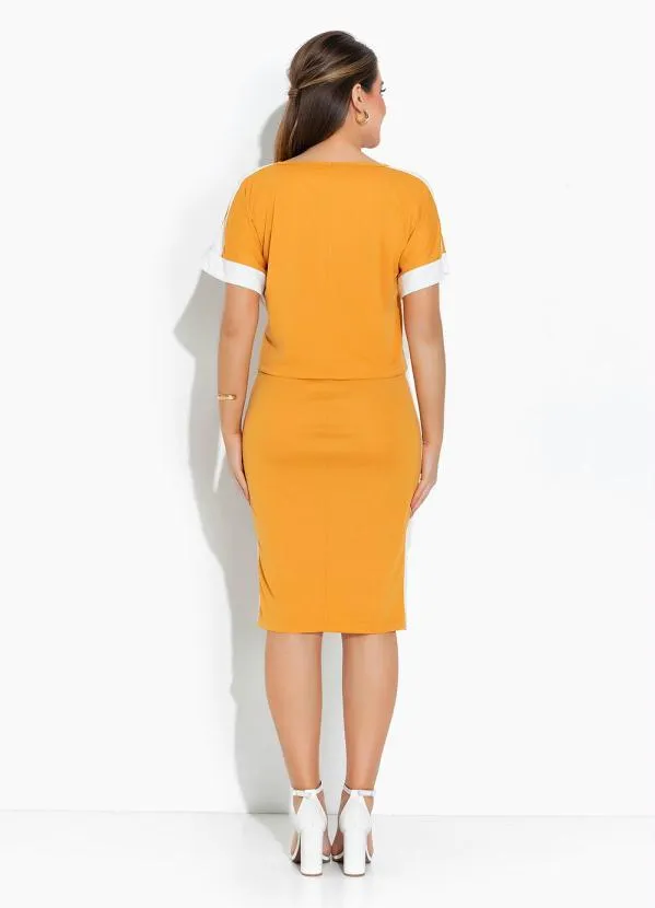 Rosalie - Conjunto Mostarda com Recortes 5