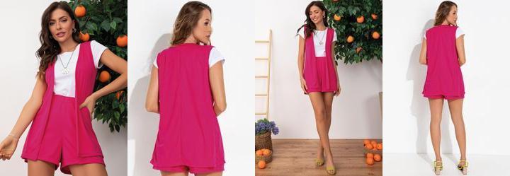 Conjunto Pink em Malha