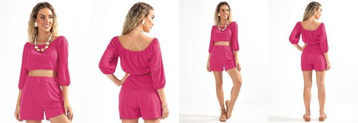 Conjunto Pink em Malha