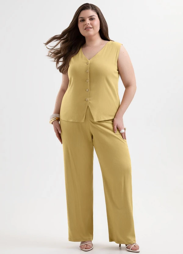 Cativa Mais - Conjunto Plus Size em Viscose com Elastano Mostar