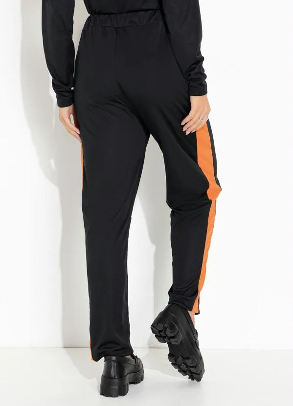 Moda Pop - Conjunto Preto com Recortes e Bolsos Funcionais 6