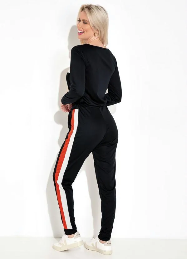 Moda Pop - Conjunto Preto com Recortes 2