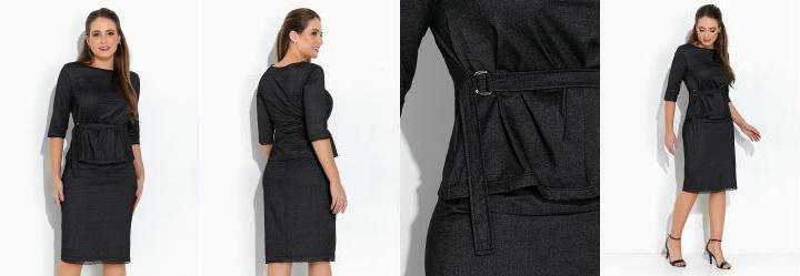 Conjunto Preto com Renda