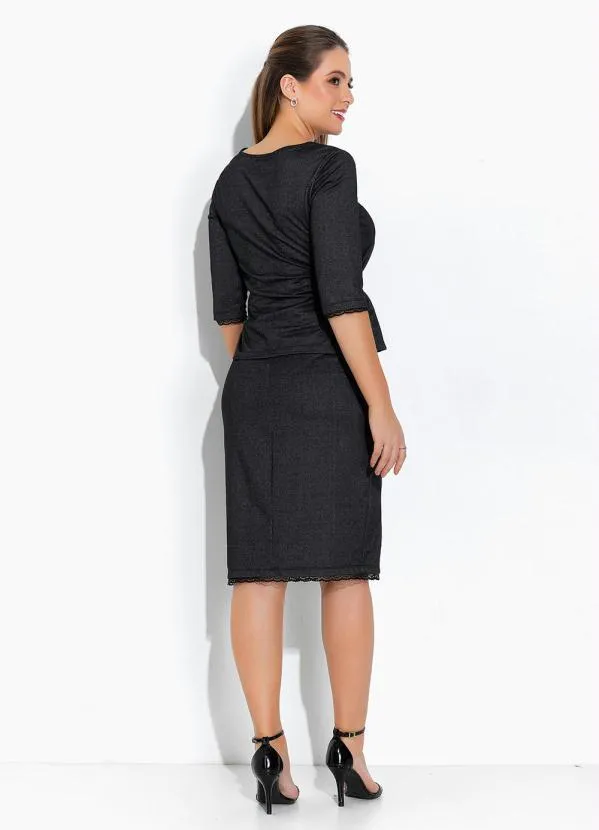 Rosalie - Conjunto Preto com Renda 5