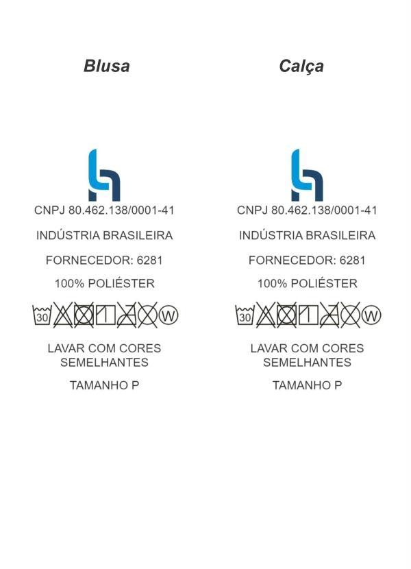 Moda Pop - Conjunto Preto e Branco de Blusa e Calça 6