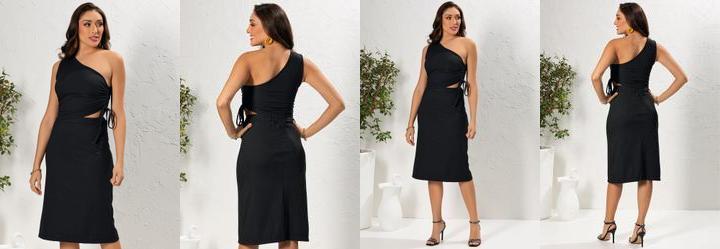 Conjunto Preto em Canelado