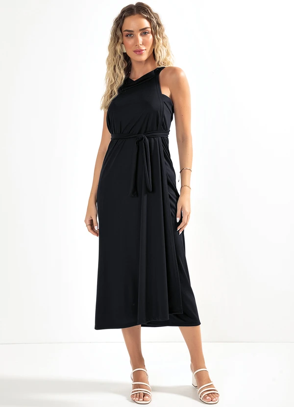 Moda Pop - Conjunto Preto em Malha 4