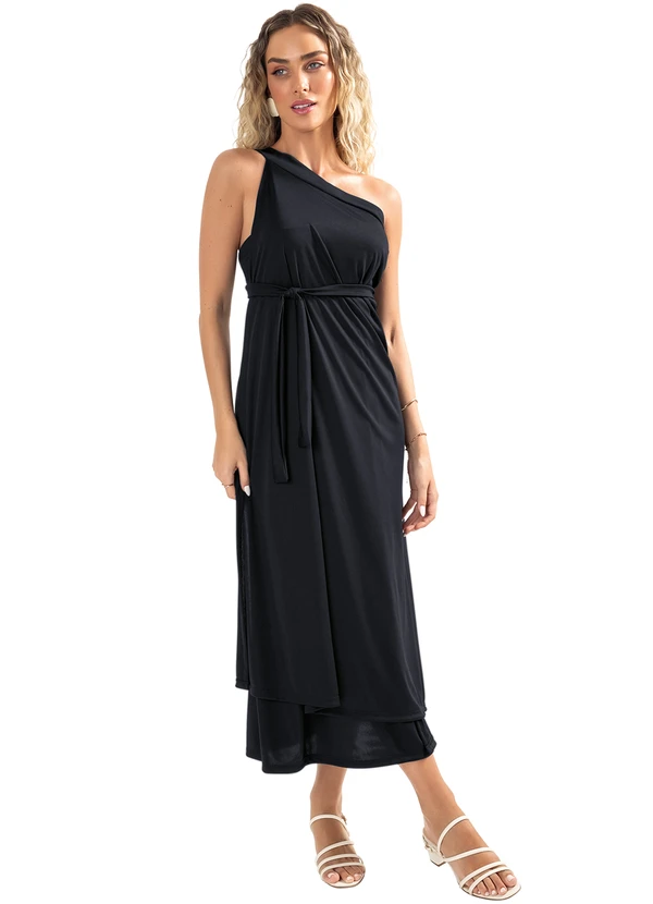 Moda Pop - Conjunto Preto em Malha 6