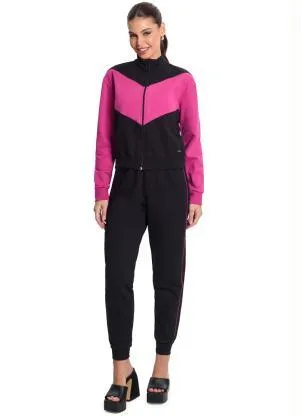 Rovitex - Conjunto Recortes Feminino Preto - ROVITEX