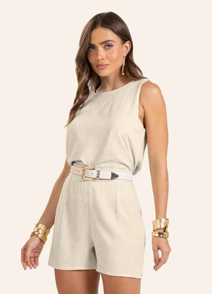 Endless - Conjunto Regata com Shorts  Bege - ENDLESS