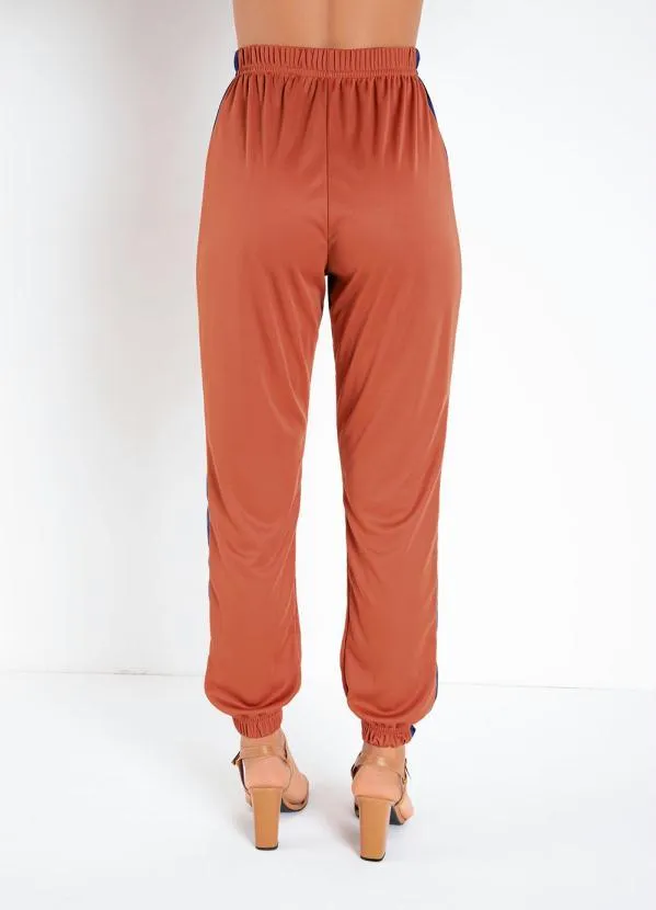 Moda Pop - Conjunto Terracota com Top e Calça 4