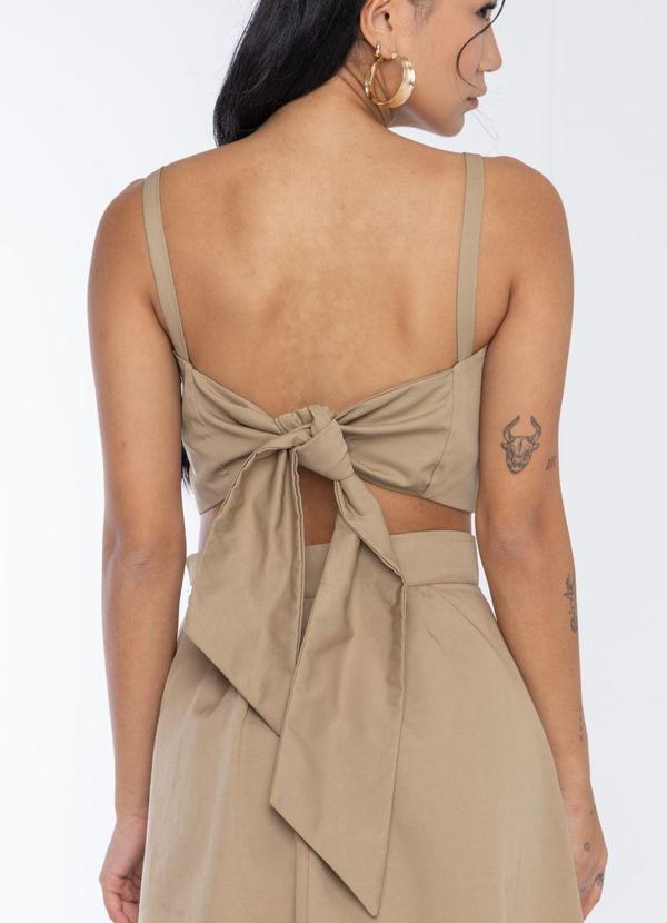 La Tay - Conjunto Top e Saia Bege 3